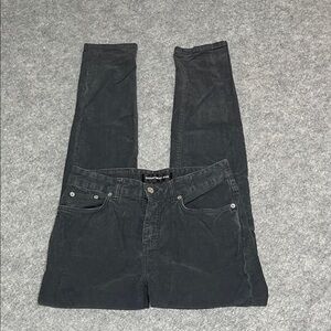 Women’s Department Five Charcoal High Waisted Straight Leg Corduroy Pants